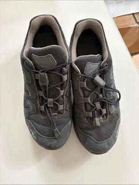 Lowa Kids Hiking Shoes in Blue/Gray